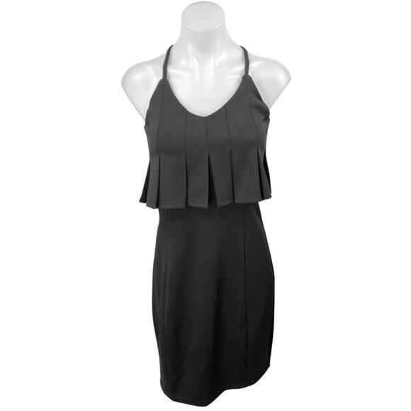 NEW Lavish Alice Black Sleeveless Cami Camisole Pencil Sheath Tank Dress 10 - Picture 1 of 5